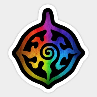 Lauren's Medallion - Rainbow Sticker